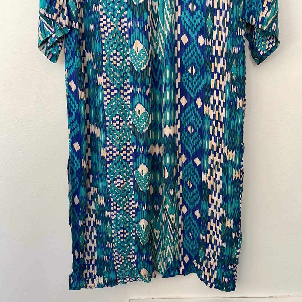 Evereve | Sienna Wrap Kimono Longline Cardigan Robe Blue XS Small Medium Large - Picture 7 of 8